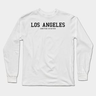 Los Angeles California United States Vintage Minimalist Los Angeles California State Name Sport Design Tees Long Sleeve T-Shirt